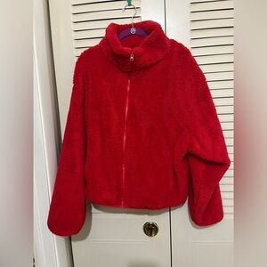 Old Navy fuzzy zip up sweatshirt size XL